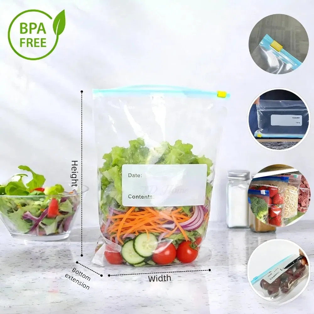 Wholesale Plastic Food Snack Packaging Zipper Bag Slider Bags Ziplock Bags