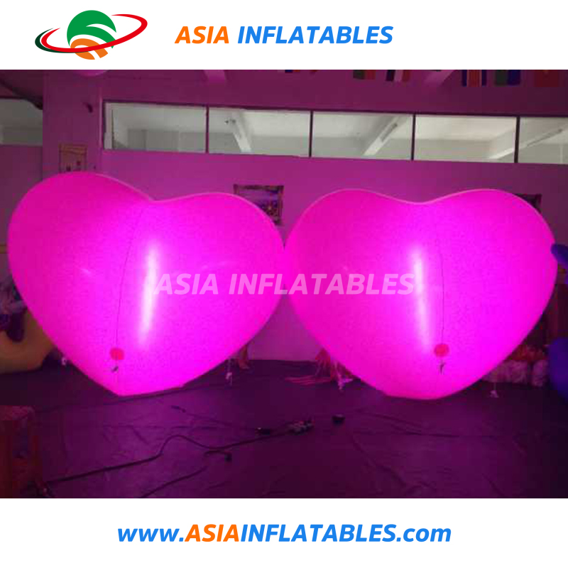 Inflatable Valentine Decoration Lighting Heart