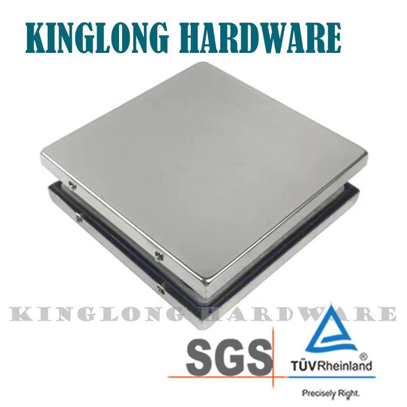 New Style Stainless Steel Glass Door Hardware Door Fitting Square Style Patch Fitting Fixed Clamp