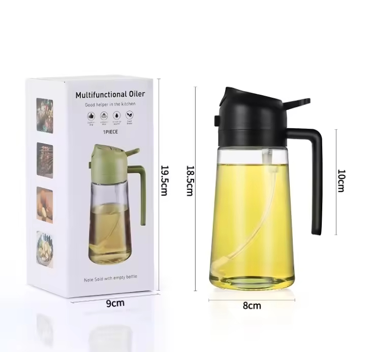 470ml Mist 2 in 1 Olive Oil Dispenser Bottle Premium Pet Oil Spray Bottle Oil Sprayer for Cooking