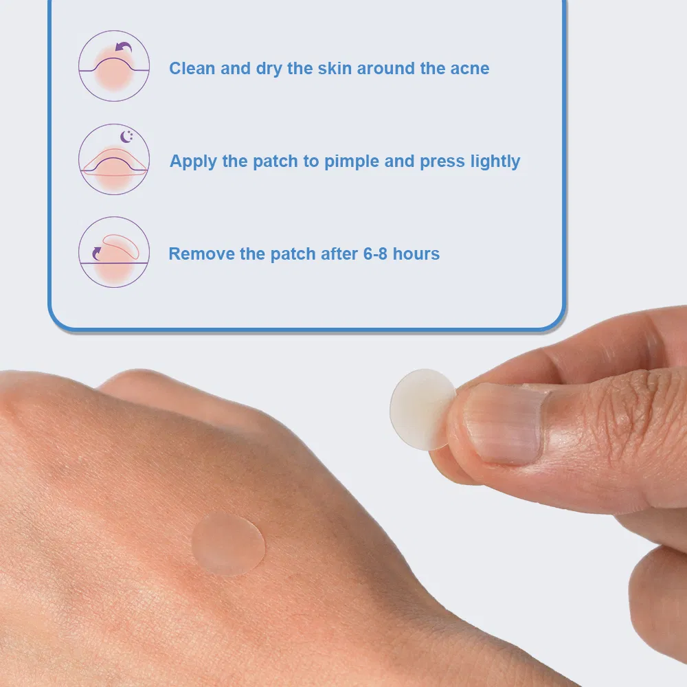 Ultra Thin Bordered Hydrocolloid Acne Patch Pimple Blemished Spots Care Self-Adhesive Cover 15dots/Sheet Skin Care Pimple Absorb Sticker