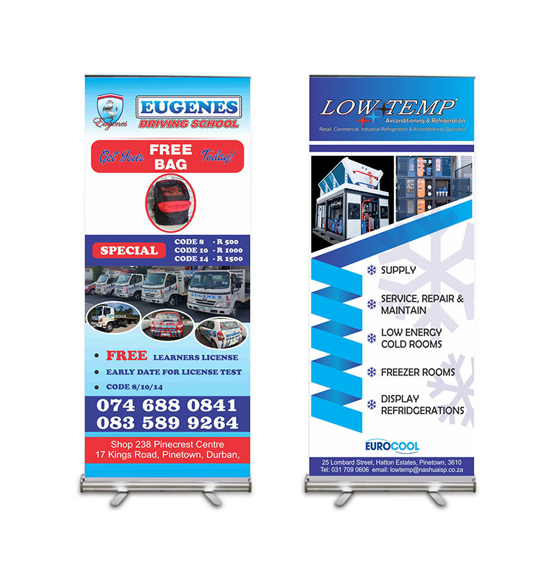 Premium Customizable Retractable Banner Stand with Printed Graphics