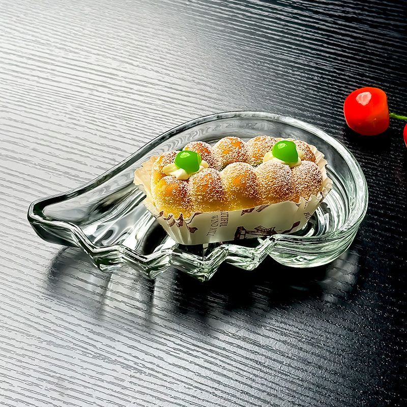 Customized Clear Glassware Home Dish Flat Glass Plate Decorative Glasses Fruit Plate