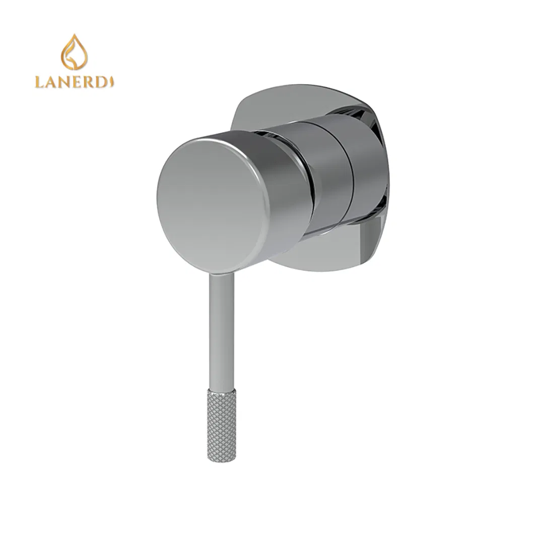 Хромированная ручка смесителя с насечкой для плавной регулировки