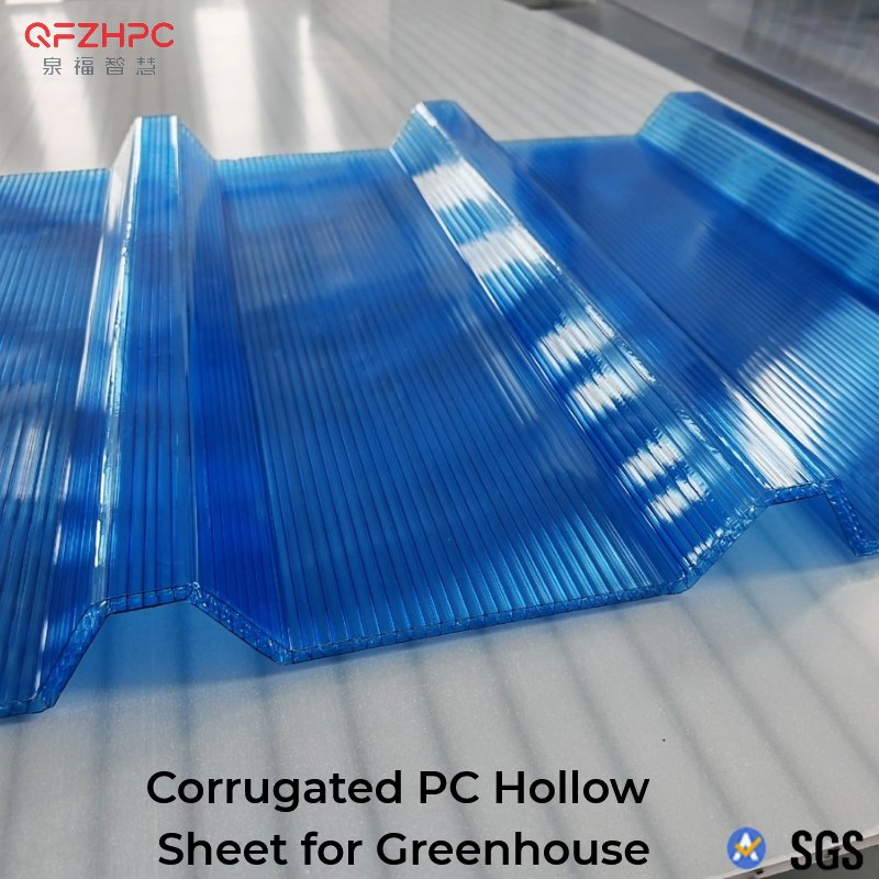 UV Protection Anti-Fog PC Corrugated Hollow Sheet Plastic Sheet for Greenhouse