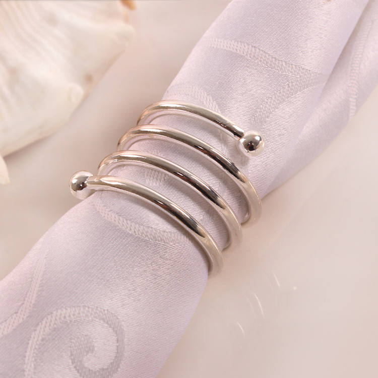 Metal Napkin Rings Multipurpose Serviette Buckles for Party