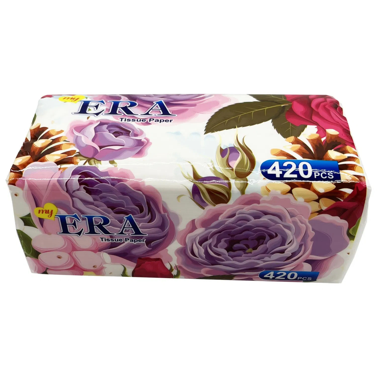 High Quality Factory OEM Custom Printed Extra Soft Cotton Disposable Facial Tissue Paper for Daily Cleaning