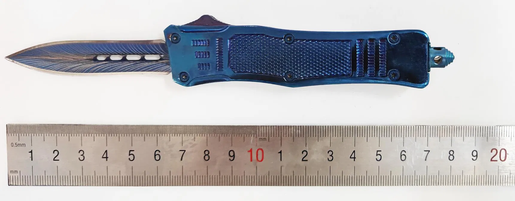 Double Blade Folding Titanium Outdoor Auto-Otf Automatic Knife Camping Tactical Survival Knife