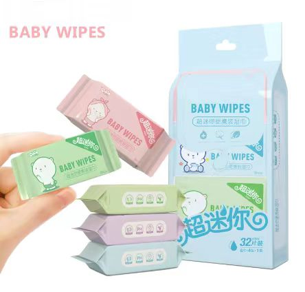 Infants Hypoallergenic Fragrance-Free Ultra Mini Portable Wet Wipes