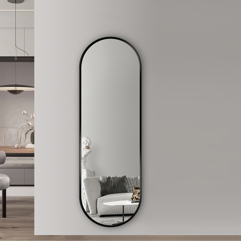 Factory Hot Sale Modern Simplicity Arch Oval Rectangle Track Irregular Framed Mirror