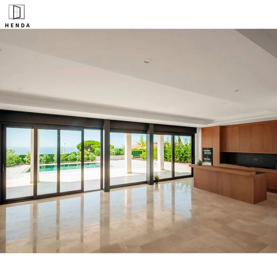 New Design America Stadard Modern Style PVC Waterproof Bifold Doors Windows Aluminum Interior Balcony Glass Sliding Door