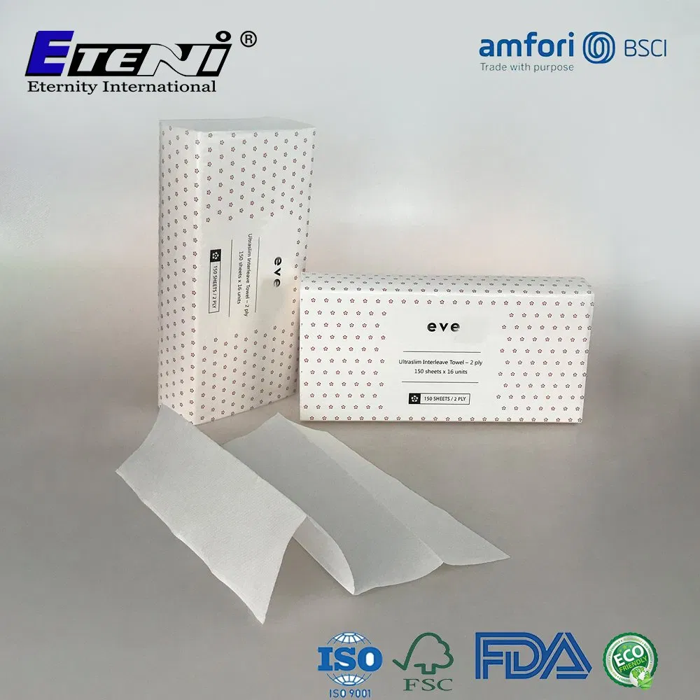 High Quality Virgin Wood Pulp Folded N/V Pilp Hand Paper Tissue Towel