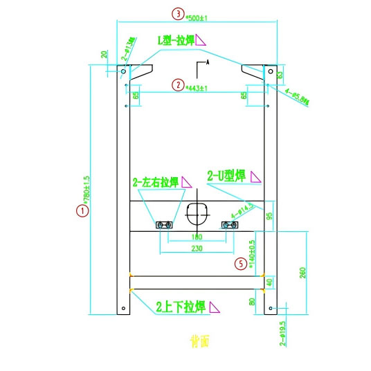 Bathroom Concealed Cistern Wall Mounted Water Water Tank Frame