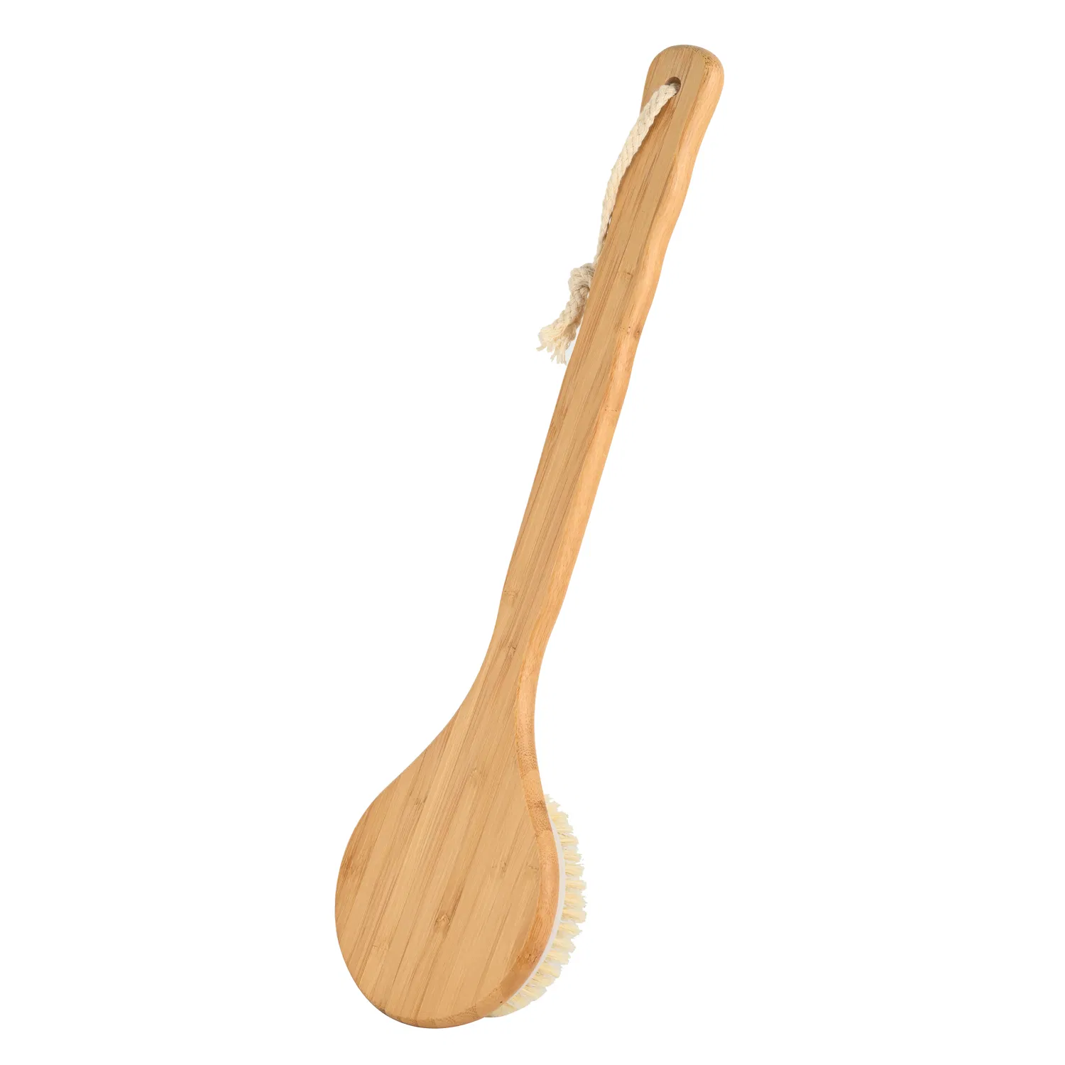 Wooden Bath Brush, Bamboo Long Handle Back Scrubber Brush, Dry Body Brush, Eco Friendly Bath Brush, Body Washing Brush, Natural Body Brush