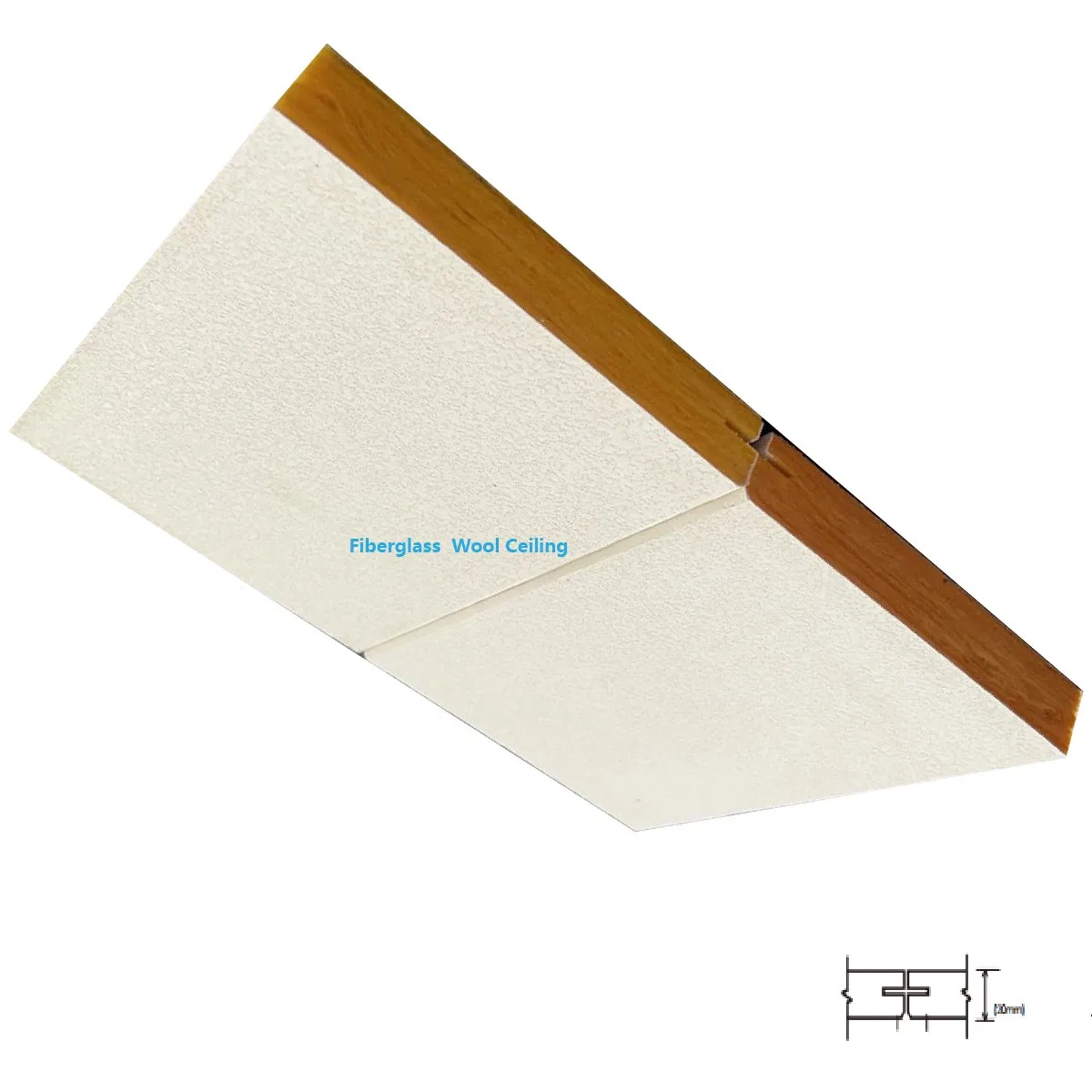 Mineral Fiber Sound Absorptive Acoustic Suspended False Ceiling Board
