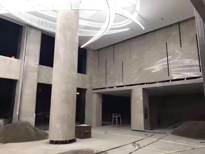 Strong and Robust Glossy Surface Home Decoration Artificial Marble for Reception Desk