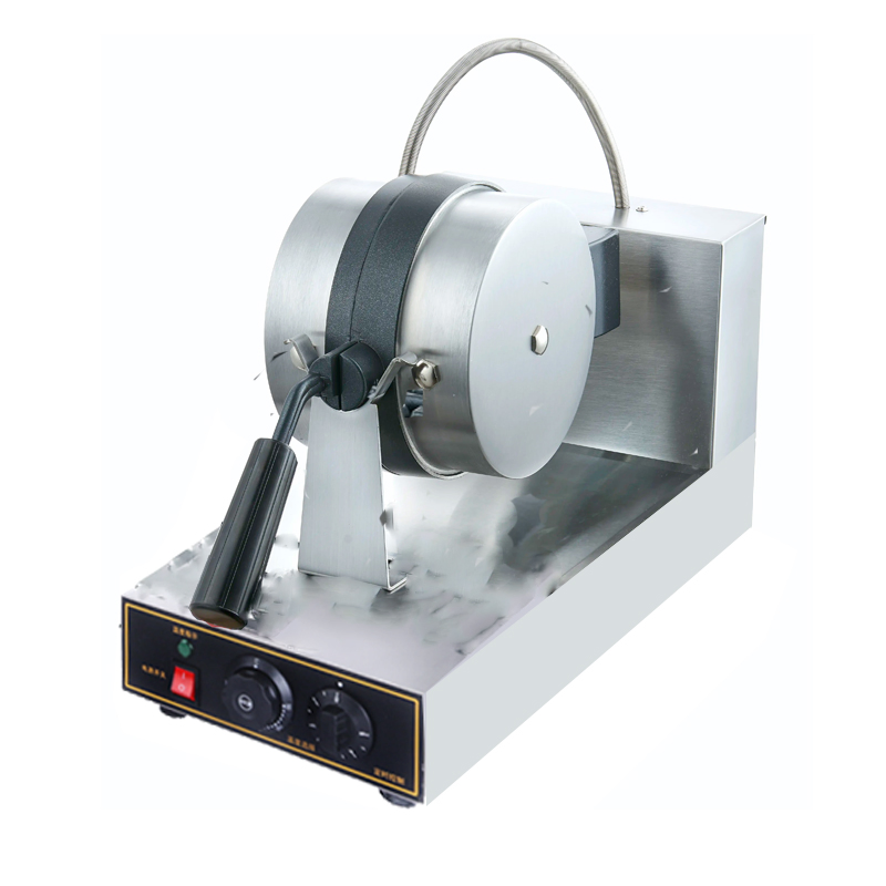Commercial Snack Equipment Single Plate Digital Electric Rotary Waffle Maker