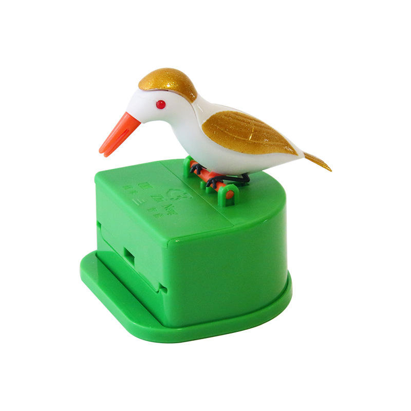 Automatic Smart Plastic Storage Case with 3D Bird Shape Toothpick Holder