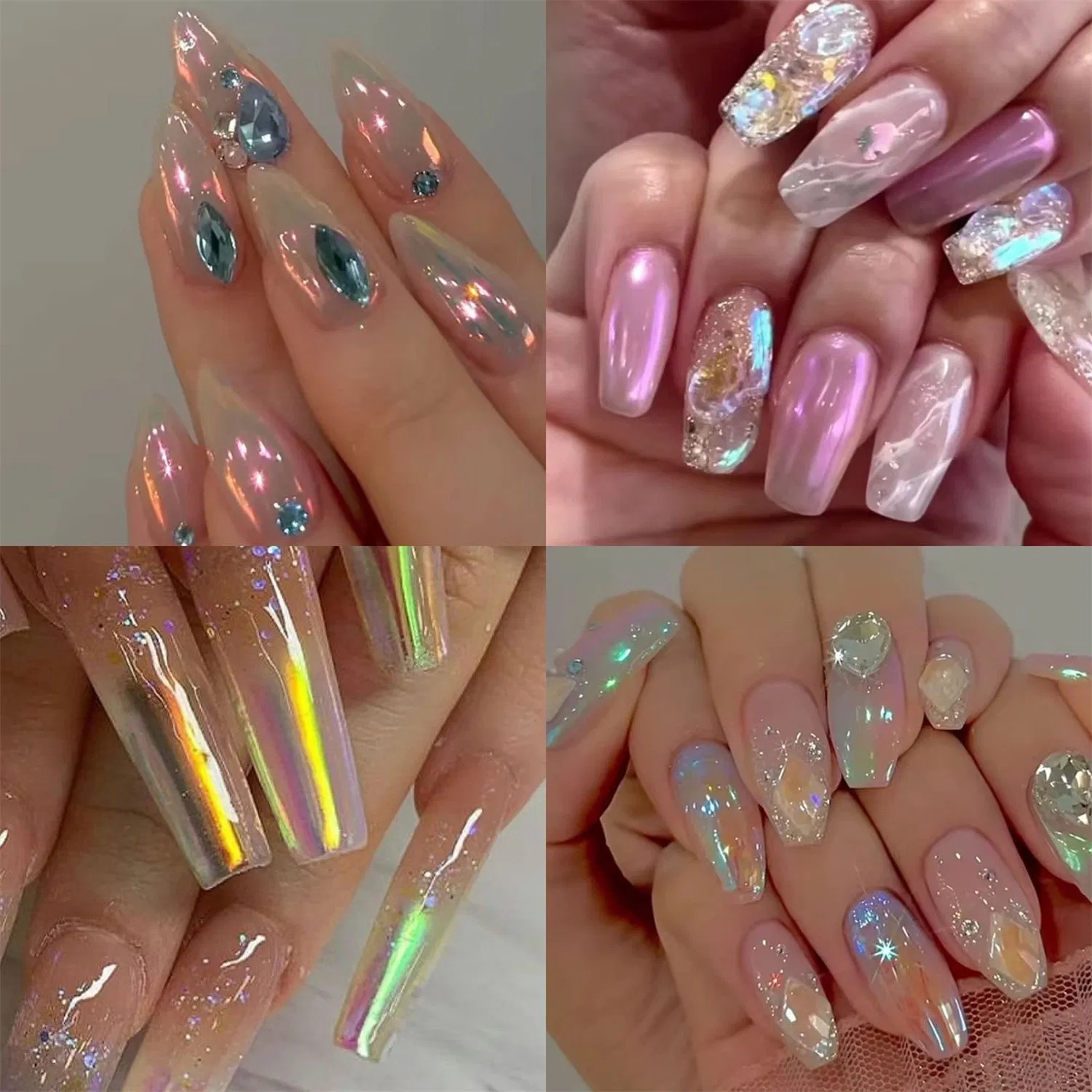 New Nail Liquid Magic Mirror Powder European and American Magic Mirror Nail Does Not Fly Powder Liquid Magic Mirror Powder