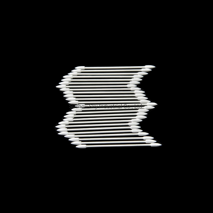 Cleanroom Industrial Double Pointed Head Cotton Swabs for Cleaning Electronic Parts