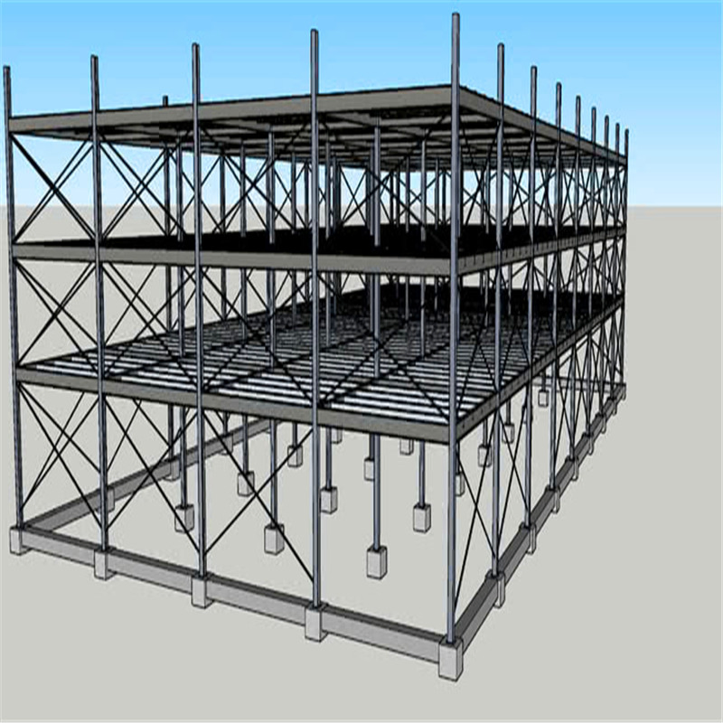 Light Steel Frame Prefabricated Portal Car Garage Building