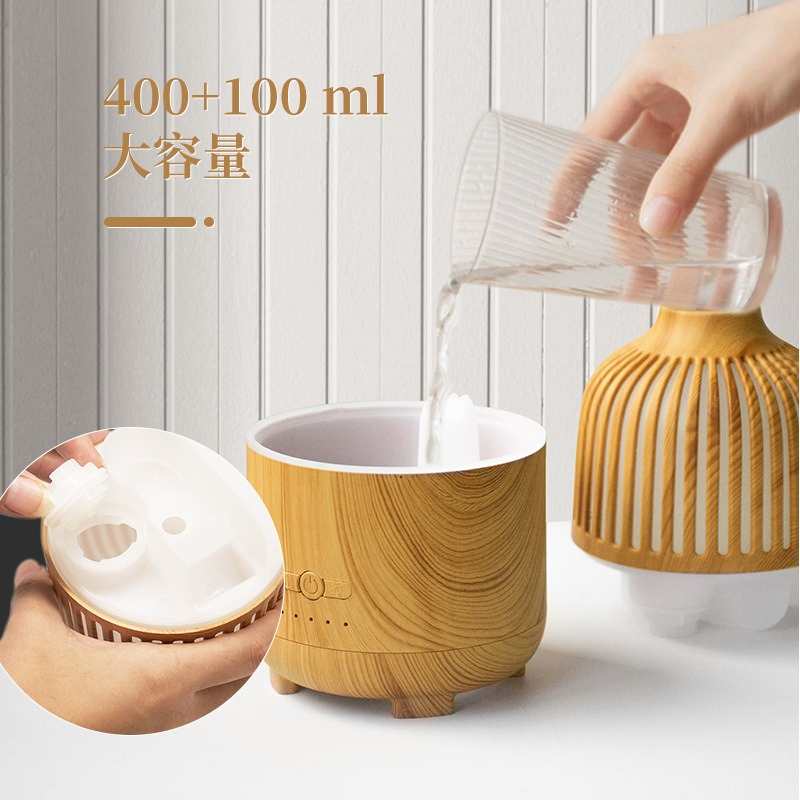 Elegant 400 Ml Aroma Oil Diffuser for Home Ambiance
