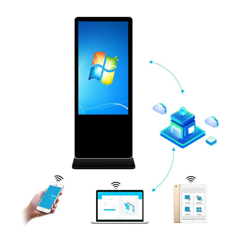 Интерактивный киоск 43 дюйма для рекламы на напольной стойке