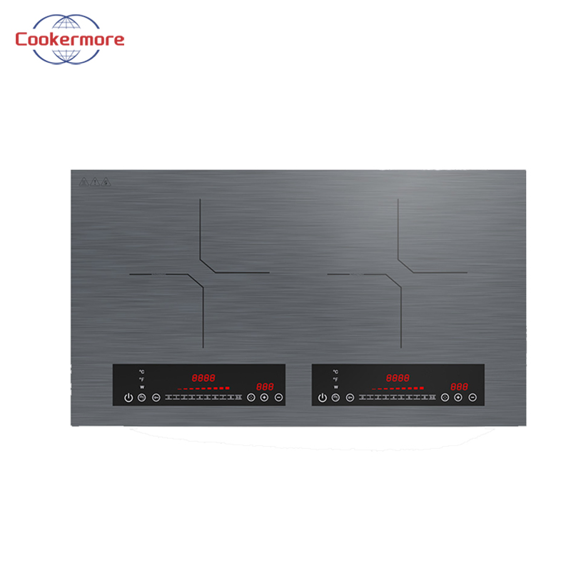 Home Appliance Energy Saving Portable Embedded Dual Screen Sliding Induction Cooker