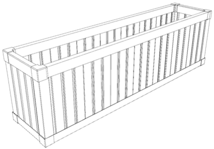 Manufacturers Supply DIY WPC Garden Planters Elevated Flower Beds Pots Boxes.