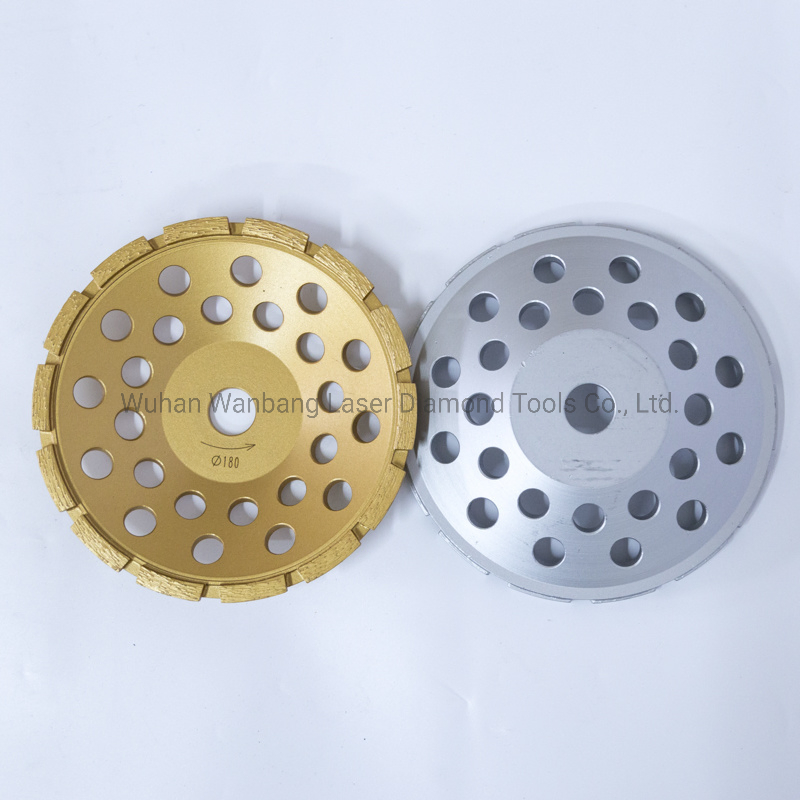 Алмазная чашка шлифовальная 100-180мм, двойной/одинарный ряд