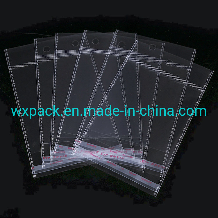 100PCS Clear Self Adhesive OPP Cellophane Food Bags