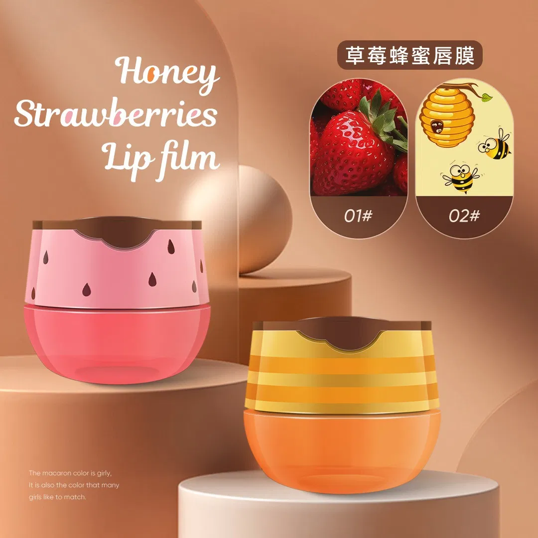 Fruit Strawberry Honey Wax Lip Balm Sleeping Kids Lip Mask Supplier