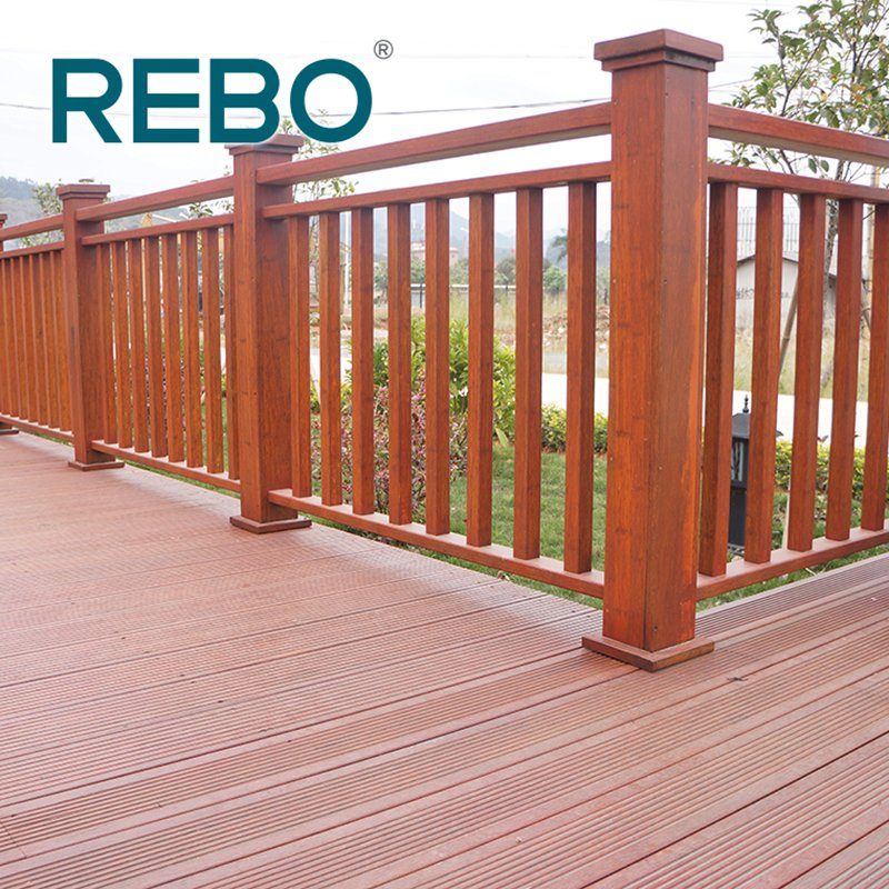 Eco Forest Carbonized Engineering Bamboo Garden Patio Flooring Decking Board