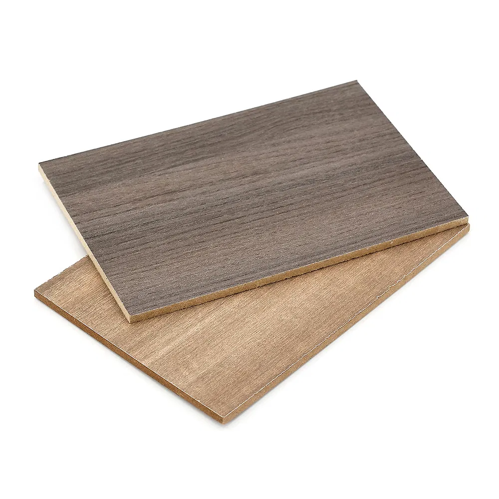18mm / 15mm High Glossy UV Red Oak Veneer Melamine Laminated Faced MDF Board for Furntiure