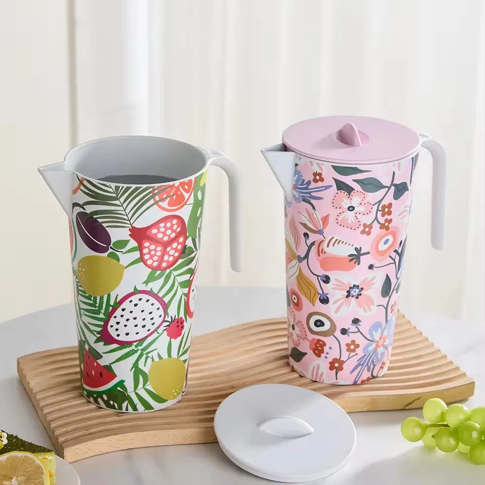 Eco-Friendly Recycled Plastic RPET Melamine Water Jug with Lid