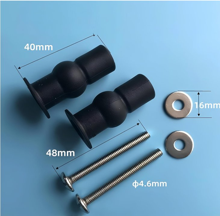 Toilet Seat Lid Top Fixing Rubber Top Nut for Top Mounting Toilet Seat Hinges