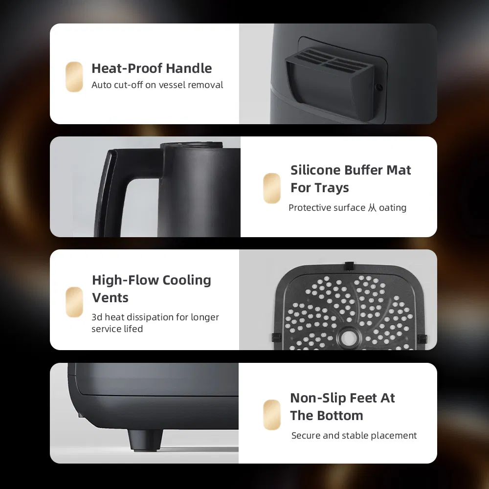 Smart 4L Touch Control Air Fryer for Healthy Cooking