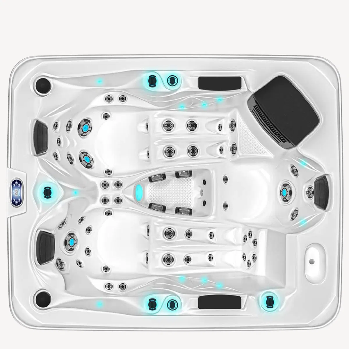 Акриловая гидромассажная ванна Boda на 3 персоны