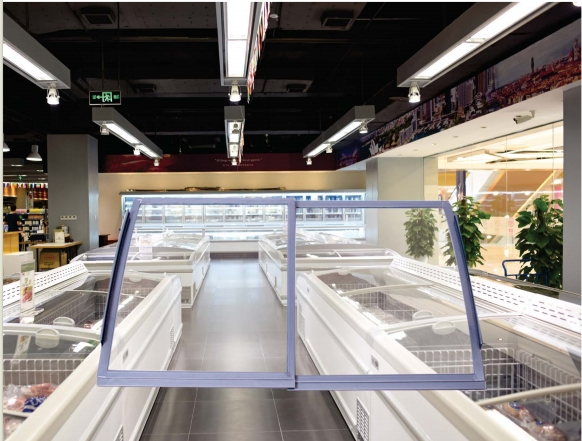 Glass Door of Freezer, Transparent Cooler Display Cabinet Glass Door