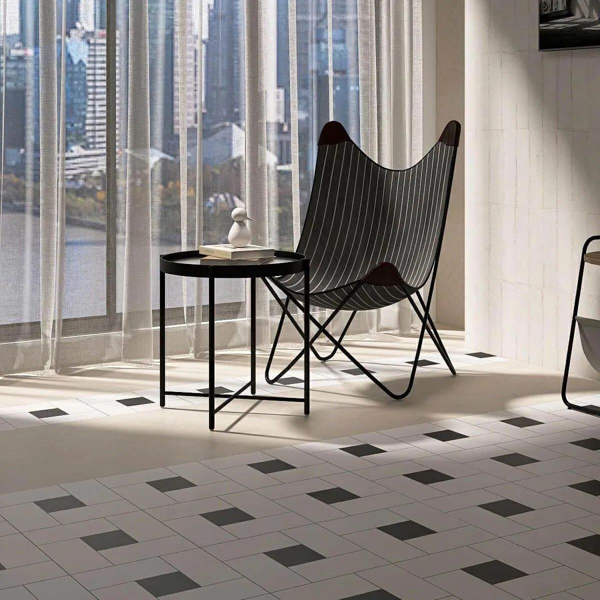 Porcelain Floor Tile for Kitchen, Flowers Pattern Tiles 30X30cm