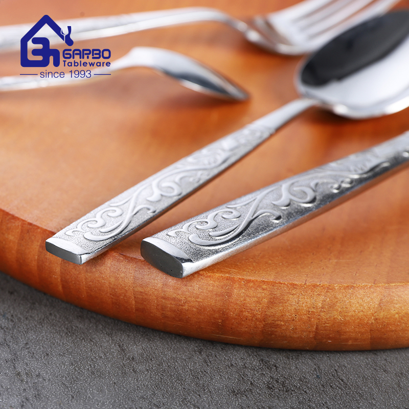 Stock Stainless Steel Dinner Food Fork Mirror Polish Fruit Salad Forks Set Kitchenware