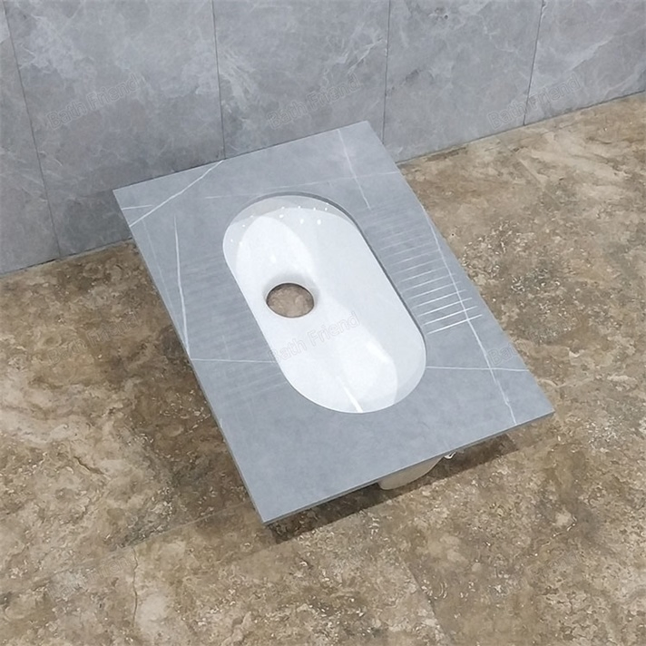 High Quality Rock Slab Ceramic Bathroom Wc Squatting Pan Wholesale Factory