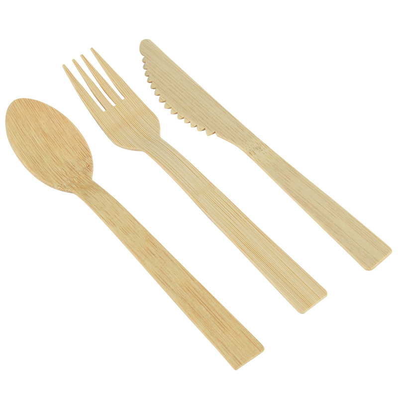 Thermoprint Logo Compost Disposable 170mm Bamboo Knife