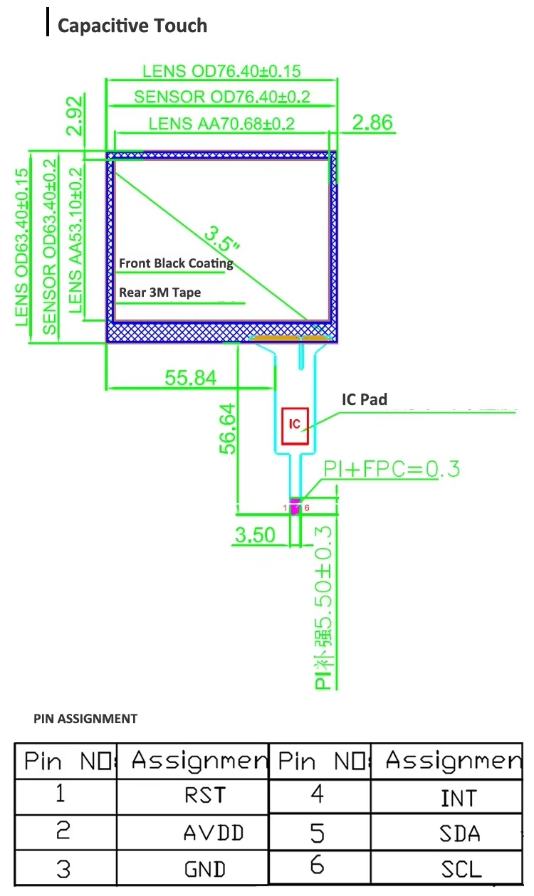 3.5-дюймовый IPS-дисплей высокой яркости 1000 кд/м²