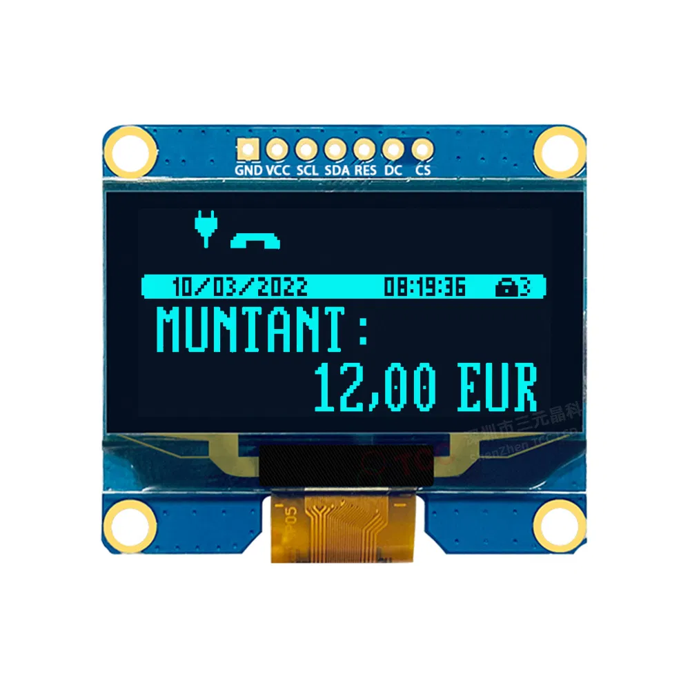 OLED-дисплей 1.54 дюйма, 128x64, интерфейс I2C/SPI