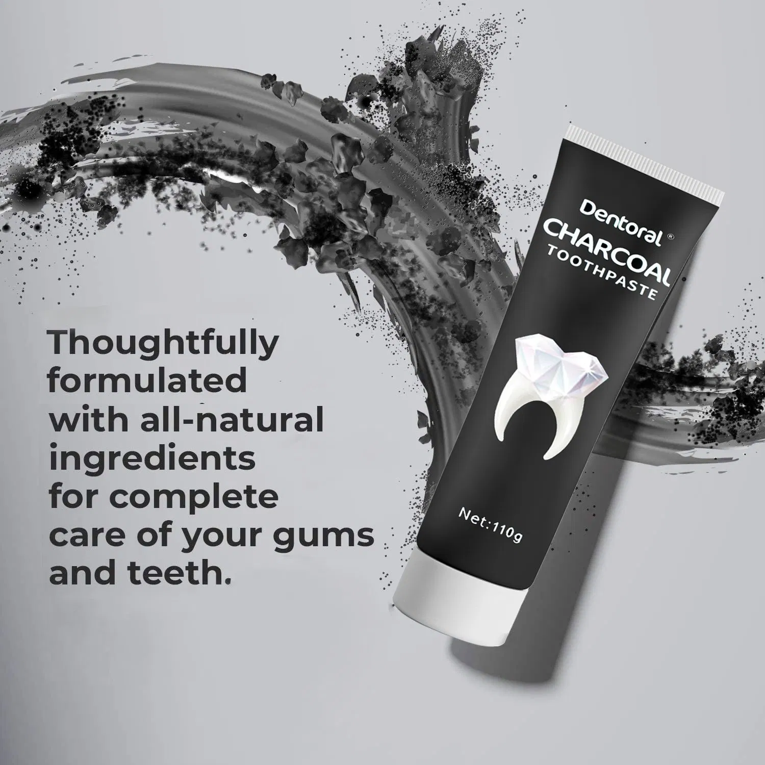 Dentoral Bamboo Charcoal Teeth Whitening Toothpaste for Gums Care
