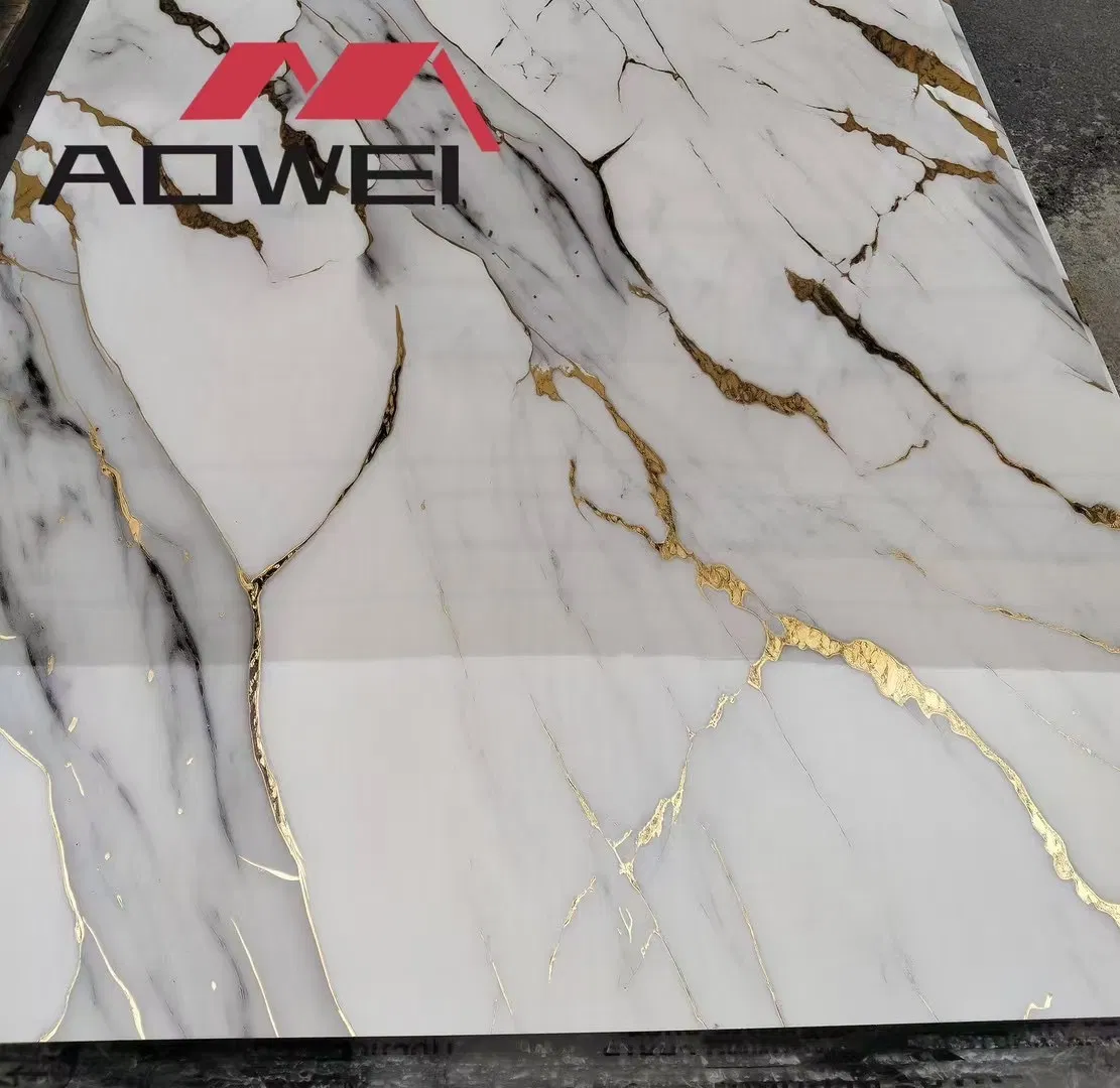 Premium High Gloss 3D Marble PVC Sheets for Elegant Interiors