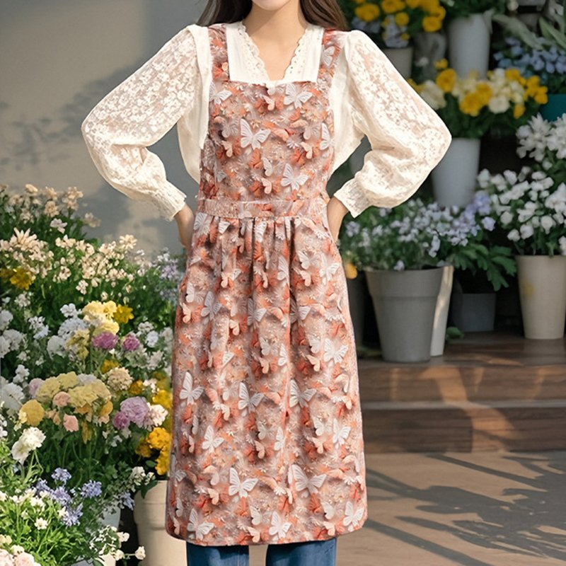 Kitchen Oil-Proof Waist Apron for Adults Dessert Shop Workwear