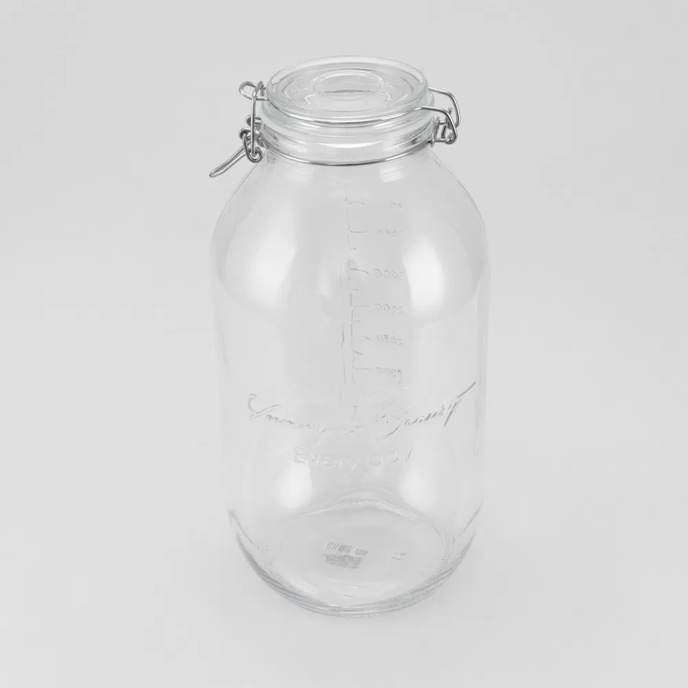 5L Sealed Glass Storage Jar Canning Jar with Scale Food Storage Preservation