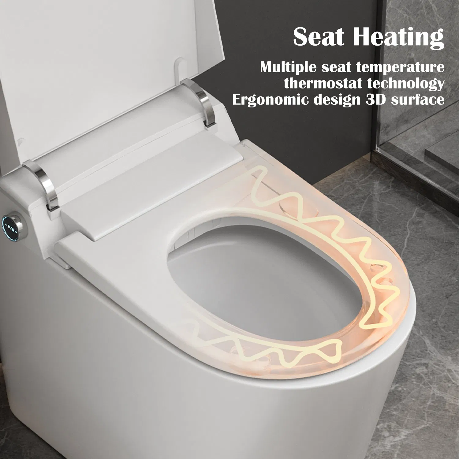 Infrared Electronic One Piece Smart Bidet Intelligent Toilet Bathroom Commode Automatic Ceramic Bathroom Wc Smart Toilet